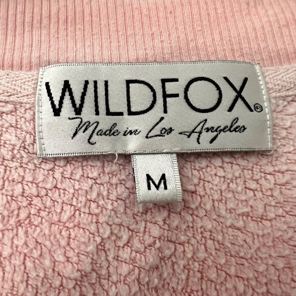 Wildfox Pink Skeleton Ribcage Motif Oversized Pullover Sweatshirt Size Medium - Picture 2 of 6